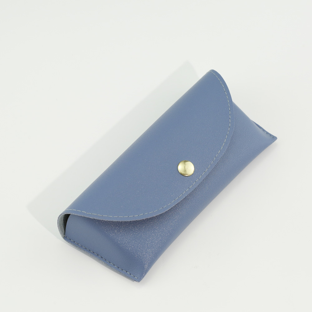 Classic Style Solid Color Pu Leather Unisex Glasses Case display picture 19