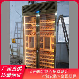 洋房客厅 雪恒温柜保湿柜 松木实木雪茄柜 设计效果图片