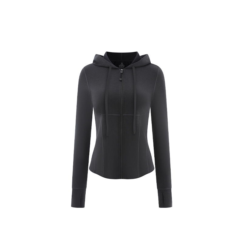 여성용 핫 TEM 스웨터 양털 가을과 겨울 새로운 후드 아우터 따뜻한 패션 슬림핏 경량 지퍼 재킷