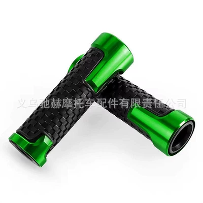 Motorcycle Handle Cover | Off-Road Handlebar Rubber Grips - cj-022-green