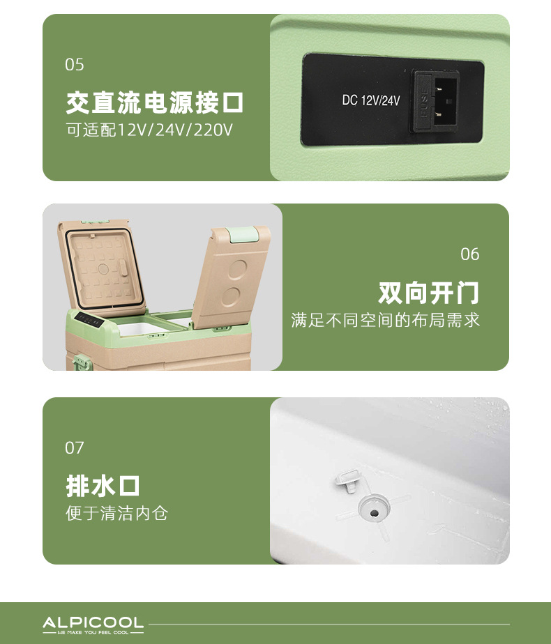 Ice Tiger Compressor Car Refrigerator Car Home Dual-use Refrigeration 12v24v Portable TA35 Youth Edition Dormitory Small
