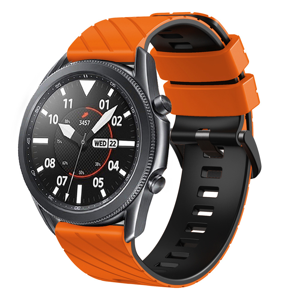 Suitable for suunto9peak silicone watch strap, 22mm twill dual-color wristband, Suunto9 Peak undefined