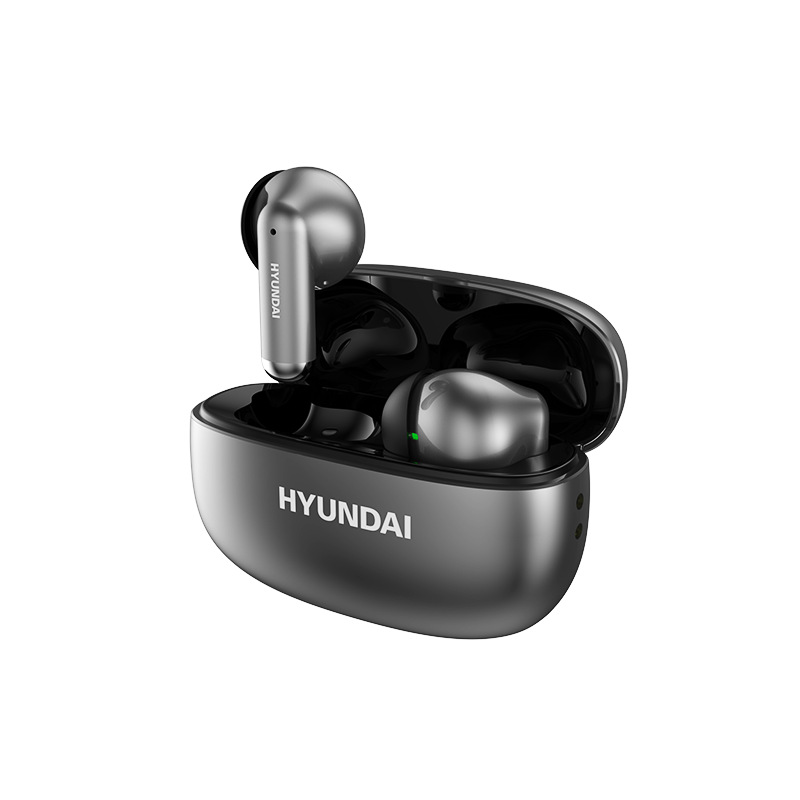 HYUNDAI Hyundai Y10AI Smart Translation Auriculares inalámbricos Bluetooth Mini Auriculares de conferencia con cancelación de ruido semi-en la oreja