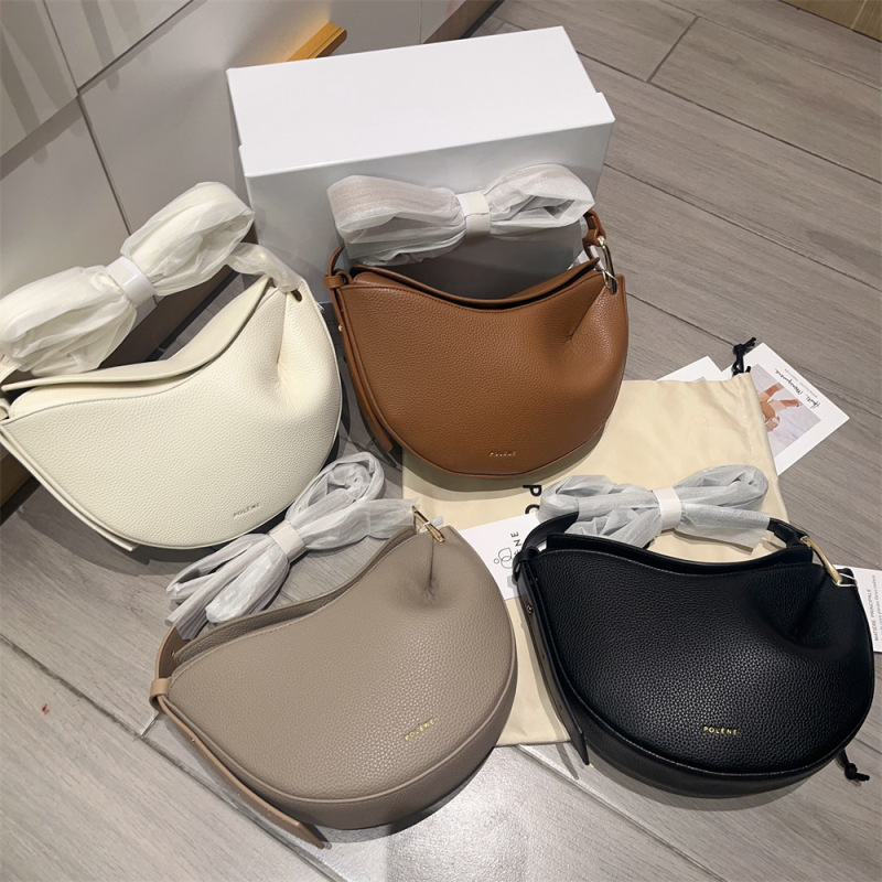 Cross-border French Polene Women's Bag 2024 New Pea Bag paris Litchi Pattern Shoulder Crossbody Dumpling Women's Bag Cross-border French Polene Women's Bag 2024 New Pea Bag paris Litchi Pattern Shoulder Crossbody Dumpling Women's Bag