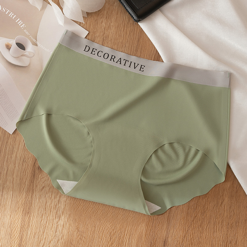 Seda de hielo sin costuras, nalgas de melocotón, seda de hielo sin costuras, moda deportiva, algodón puro, entrepierna antibacteriana, bragas de seda de hielo sin costuras, refrescante