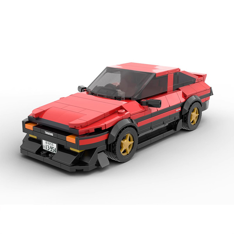 MOC compatible with Lego 101736 Toyota AE86 GT domestic assembled building blocks racing car Enlightenment intelligence toys gift