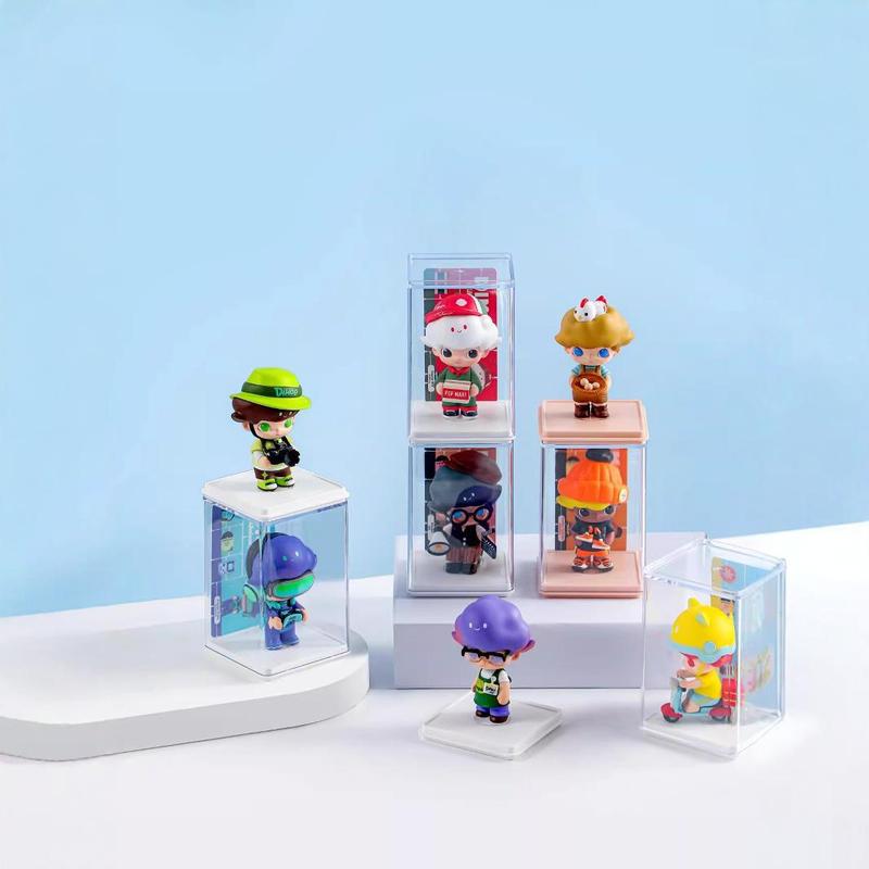 ブラインドボックス収纳展示棚バブルマットシングルフィギュアクリアキャビネットpopマートフィギュア収纳PSディスプレイボックス|undefined