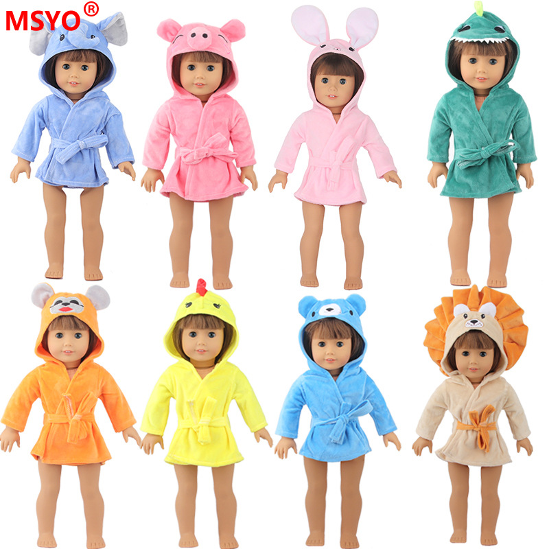 18 pulgadas American Girl muñeca pijamas 43cm xiafu muñeca ropa traje muñeca lindo camisón Pijamas