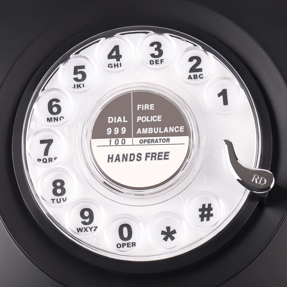 Antiguo teléfono Tarjeta de inserción de hotel habitación de huéspedes casa fijo retro teléfono fijo Dial-Up teléfono mayorista fabricante