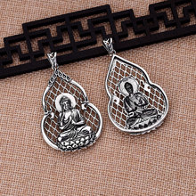 纯银葫芦吊坠本命佛吊坠男女士个性复古潮八大守护神项链