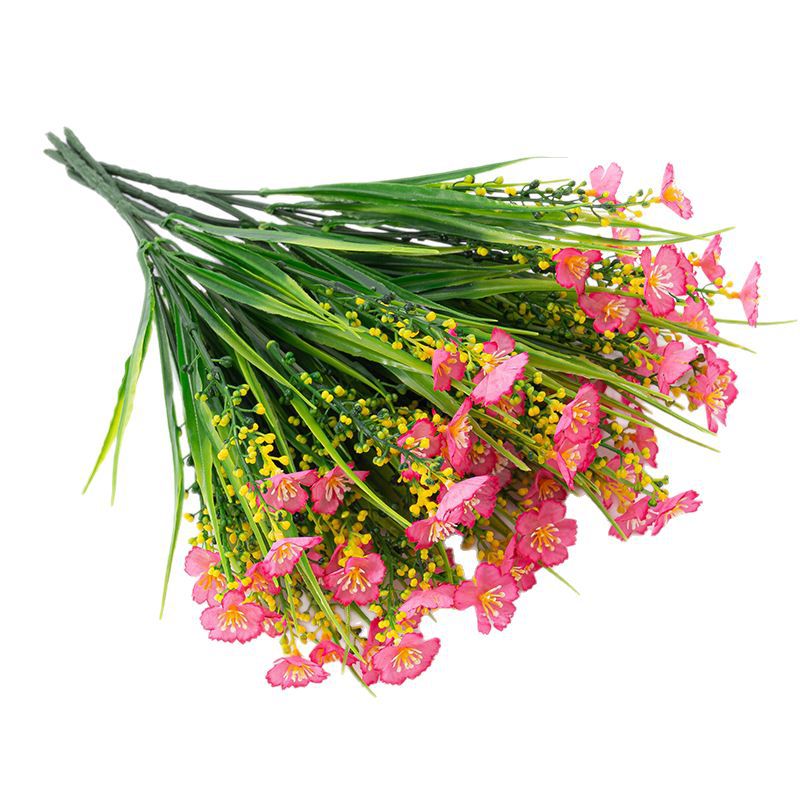 Transfronterizo Amazon venta caliente simulación primavera hierba pequeña margarita jardín fiesta patio al aire libre plantación artificial decoración del hogar