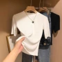 半袖小圆领新款春秋款中袖