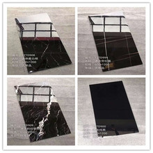 深色通体大理石瓷砖600X1200黑白根色砖紫罗红门槛石劳伦黑地板砖