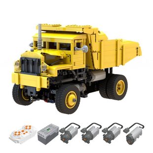 Building Blocks Cross-Border Moc-153584 1/15 Remote Control Dump Truck Assembly Dynamic Version/1269 Particle Number