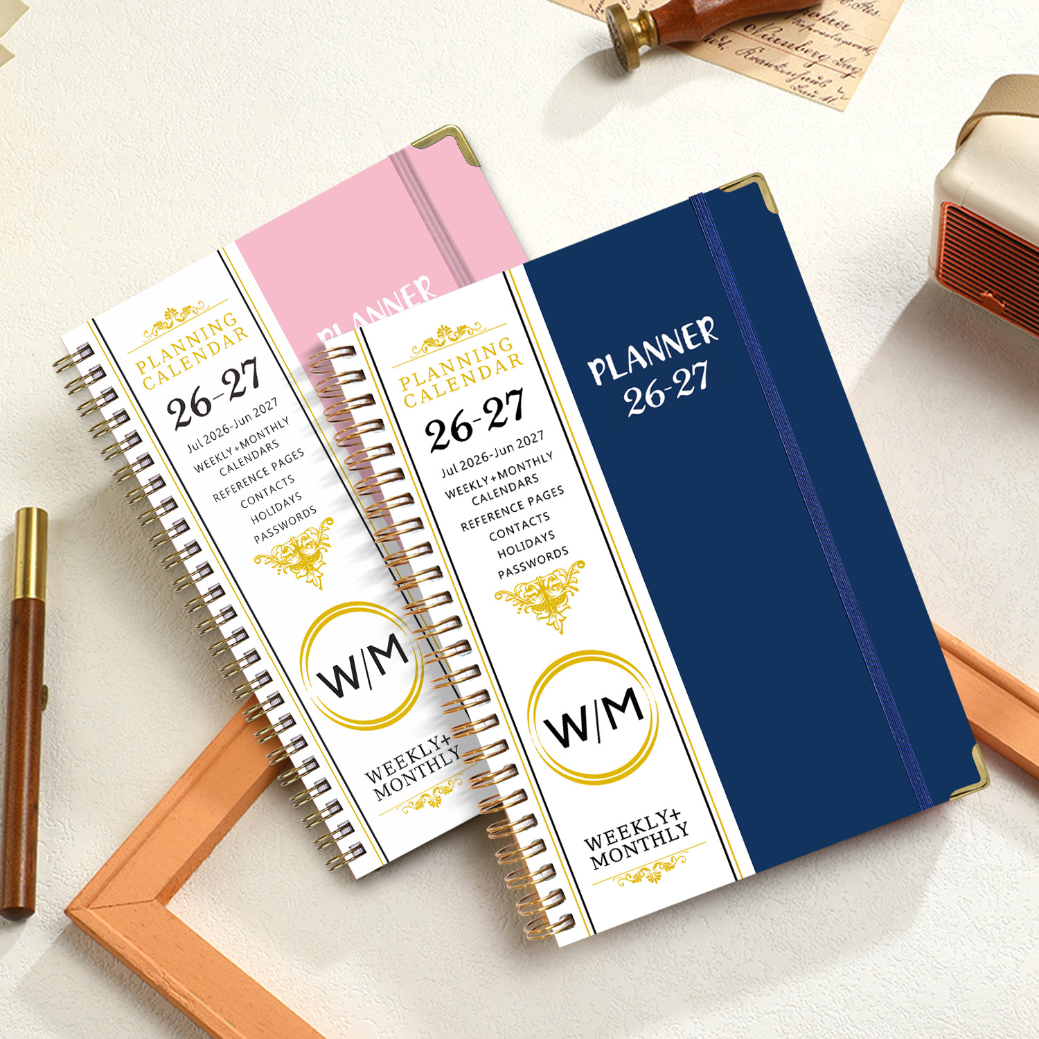 2026년 영어 노트 A5 코일 달력 주간 플래너 업무 기록 일정표 특별 재고