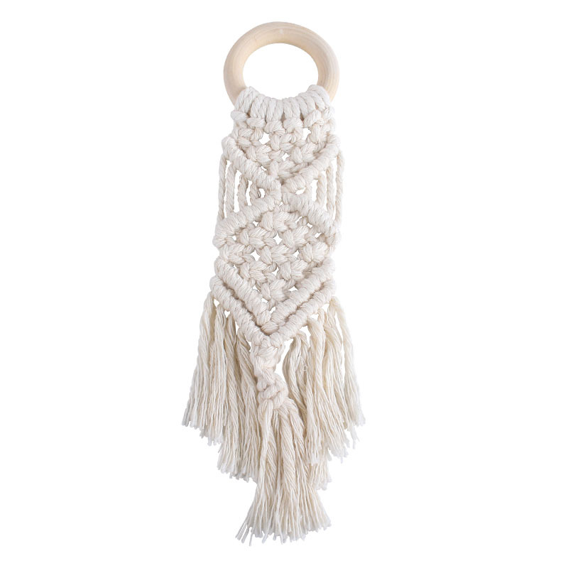 Bebé juguete creativo mordedor nuevo hecho a mano tejido de algodón cuerda Hemu teether infantil teether palo
