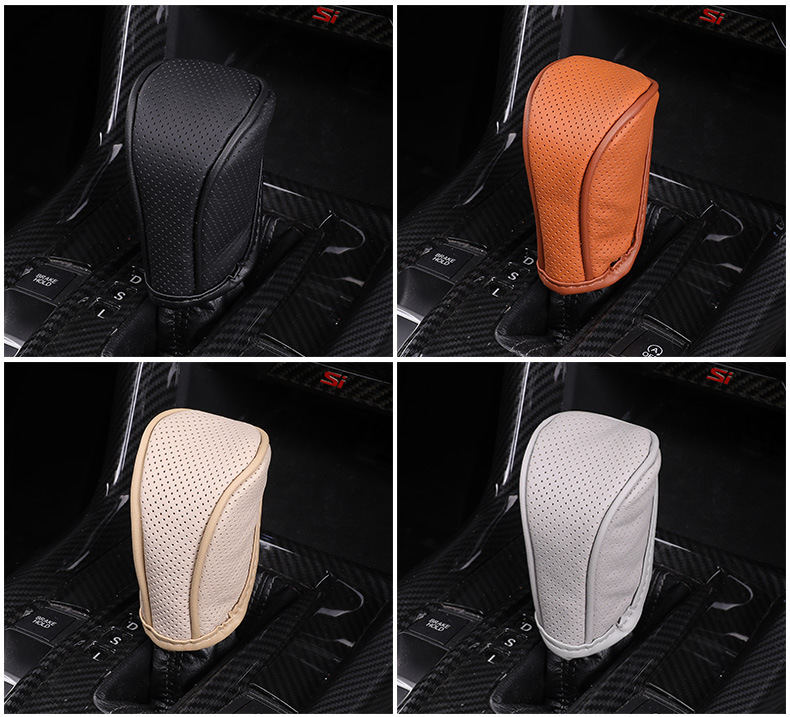 Car Gear cover car leather gear cover car gear handle cover car breathable gear cover leather gear cover
