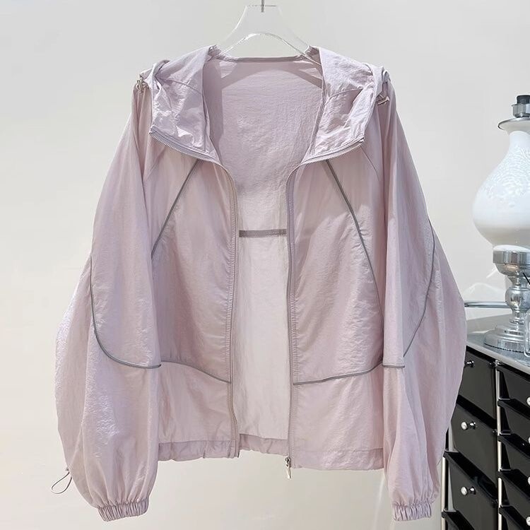 2025 Women's Sun Protection Jacket Versatile New Summer Thin Coat Breathable Air Conditioning Sun Protection Clothing Loose Cardigan 2025 Women's Sun Protection Jacket Versatile New Summer Thin Coat Breathable Air Conditioning Sun Protection Clothing Loose Cardigan