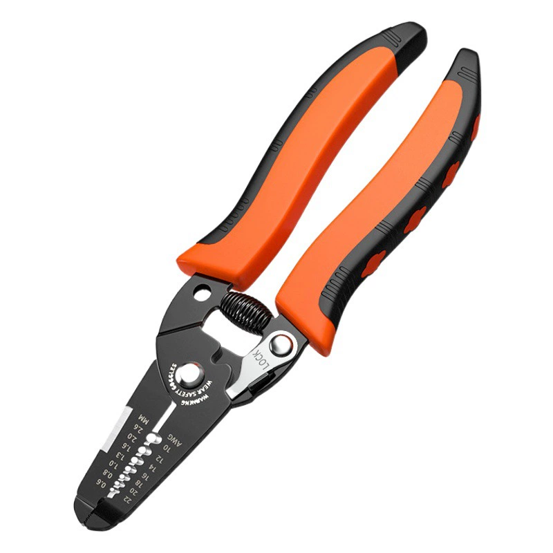 Многофункциональный инструмент для зачистки проводов, кусачки, инструмент электрика, плоскогубцы для зачистки, нож для протягивания проводов, инструмент для резки и обжима проводов.