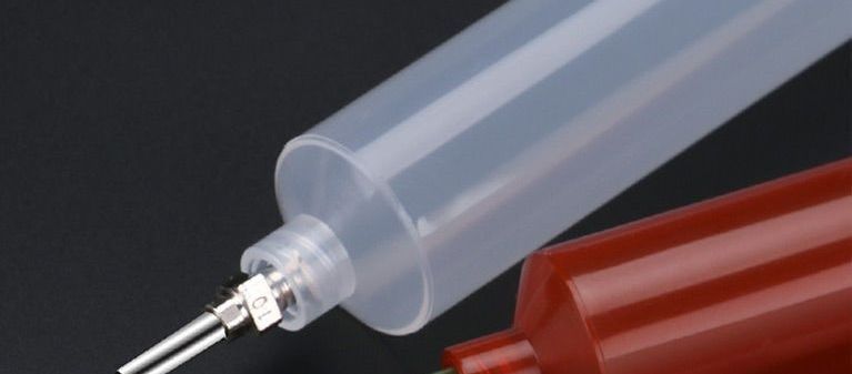 Dispensing machine accessories: American-style transparent syringe, dispensing syringe adapter/white syringe barrel with piston adapter