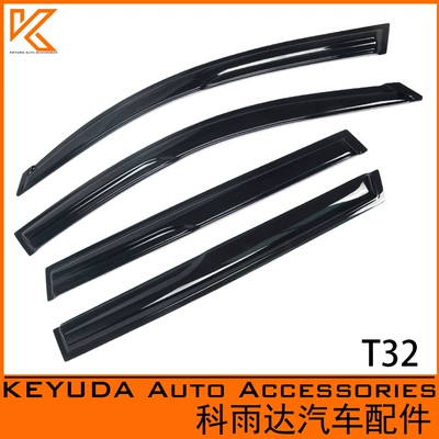 Car Rain Shield Feng t Tian Rav4 06-12 Car Window Modified Car Window Rain Eyebrow Accessories (Rain shield) - black-20mm