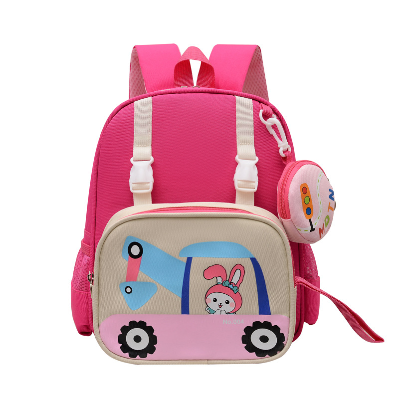 Bonito conejo bolso de niña caricatura bebé jardín de infantes mochila transpirable preescolar niños niñas mochila pequeña