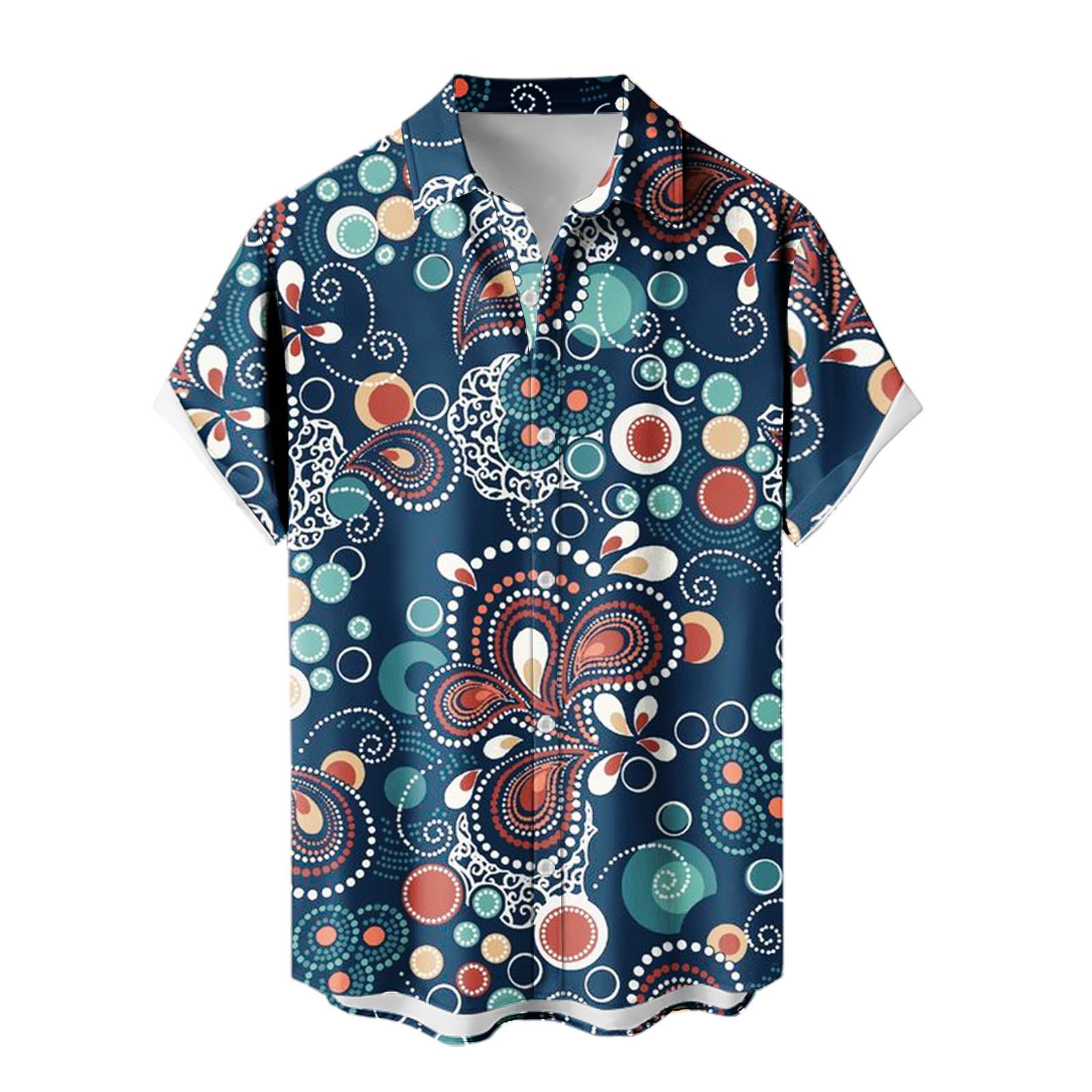 2024 venta caliente para hombres nueva camisa de manga corta Hawaii Holiday Series Camisa casual de todo fósforo con estampado 3D para hombres