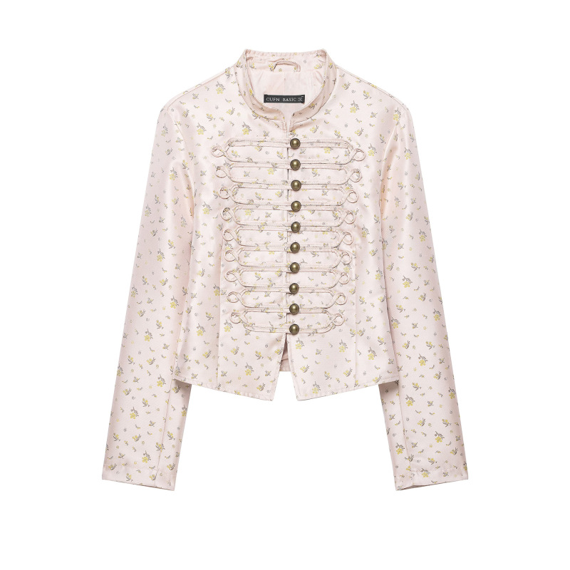 AliExpress Wholesale Summer New Women's Versatile Floral Print Stand Collar Slim Fit Blazer 4341706 AliExpress Wholesale Summer New Women's Versatile Floral Print Stand Collar Slim Fit Blazer 4341706