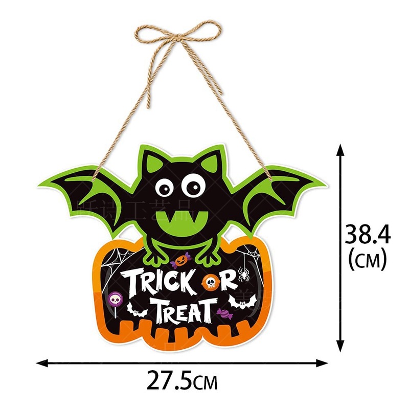 2024 ハロウィンパーティーペンダントカボチャコウモリドア吊り装飾お化け屋敷バーシーンレイアウト吊り装飾|undefined