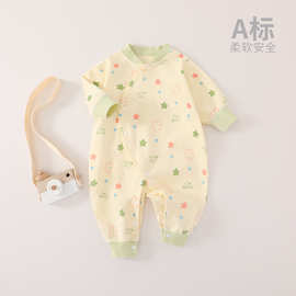 清仓婴儿衣服秋装连体衣纯棉春睡衣宝宝爬服新生哈衣内衣长袖超萌