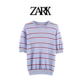 ZARK 欧美新款时尚气质条纹超细上衣 跨境外贸女装批发 3920198