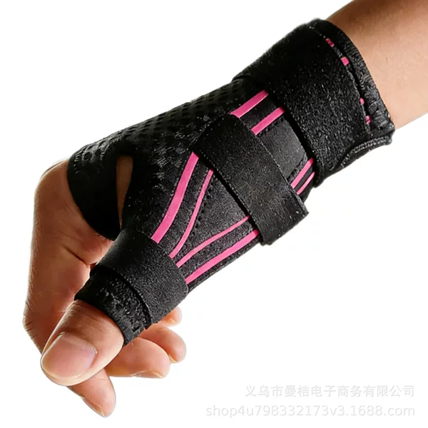 Thumb Brace Sports Wrist Support Breathable Thumb Double Support Strip Wrist Brace Tendon Sheath Velcro Compression Wrist Brace