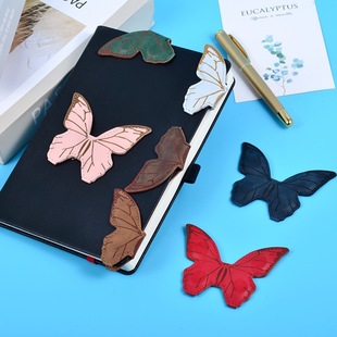 Cross-border simulation butterfly magnetic bookmark creative butterfly magnetic page bookmark clip double-sided special-shaped soft magnetic gift