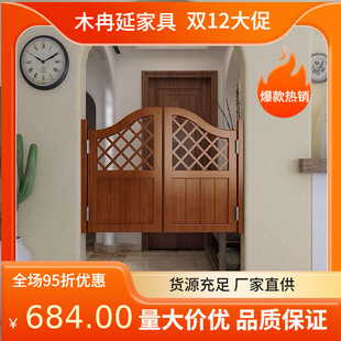 实木半腰门小门隔断门栅栏门学校小门厨房门楼梯口小门幼儿园门-阿里巴巴
