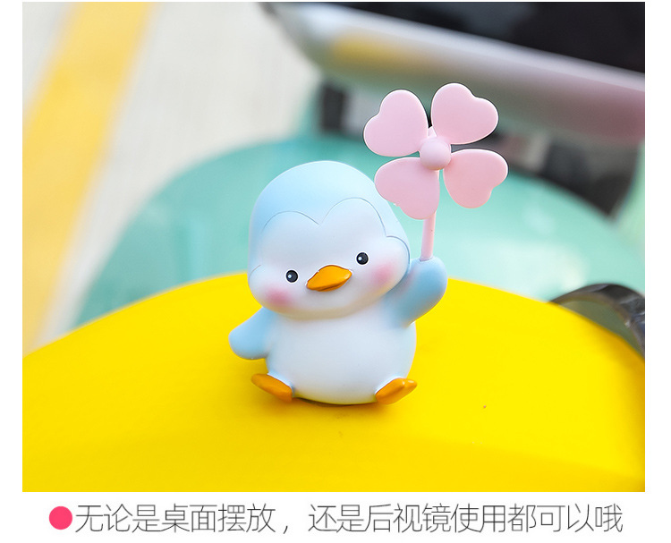 Net red car cute windmill park electric ornaments creative resin doll spinning windmill decorations