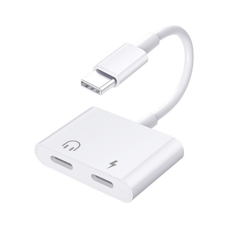 Aplicable a Apple Huawei adaptador de cable adaptador de auriculares Tipo-c a 3,5 llamada Bluetooth ventana emergente de audio