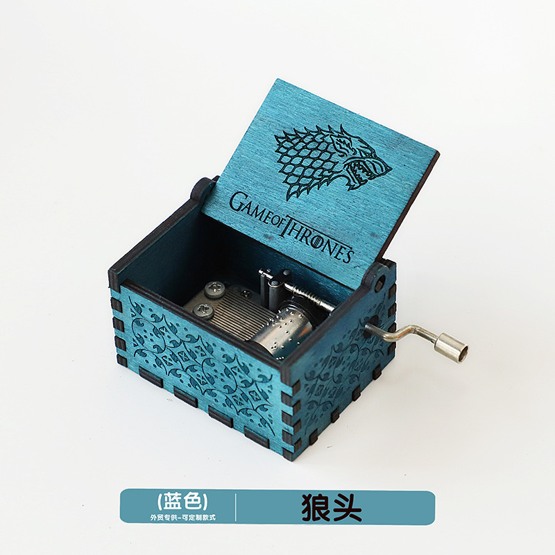 木製オルゴール置物クラシック彫刻手回し音楽ボックスクリスマス工芸品プレゼント現物|undefined