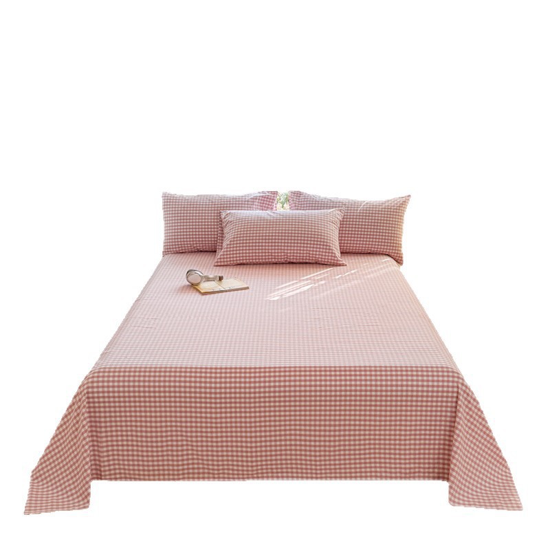 Al por mayor sábanas de tela gruesa vieja y gruesa de una sola pieza de algodón y lino, sábanas individuales grandes kang individuales y dobles para personas grandes, sueño desnudo, estilo grueso de verano a