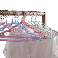 Wholesale stainless steel seamless clothes hangers, hotel household clothes hangers, children's grooves, non-slip clothes drying hanging, dipped plastic clothes hangers