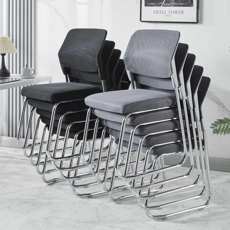 Office Meeting Room Chair Simple Armless Training Chair Company Backrest Chair Staff Computer Chair Mahjong Chair