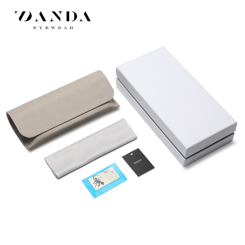 Tiktok Daifa marca nuevas gafas caja de regalo embalaje moda gafas de sol gafas de regalo caja de cuero caja de almacenamiento