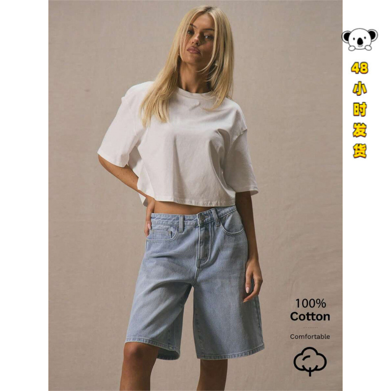 P 39701 Summer cropped women's tee