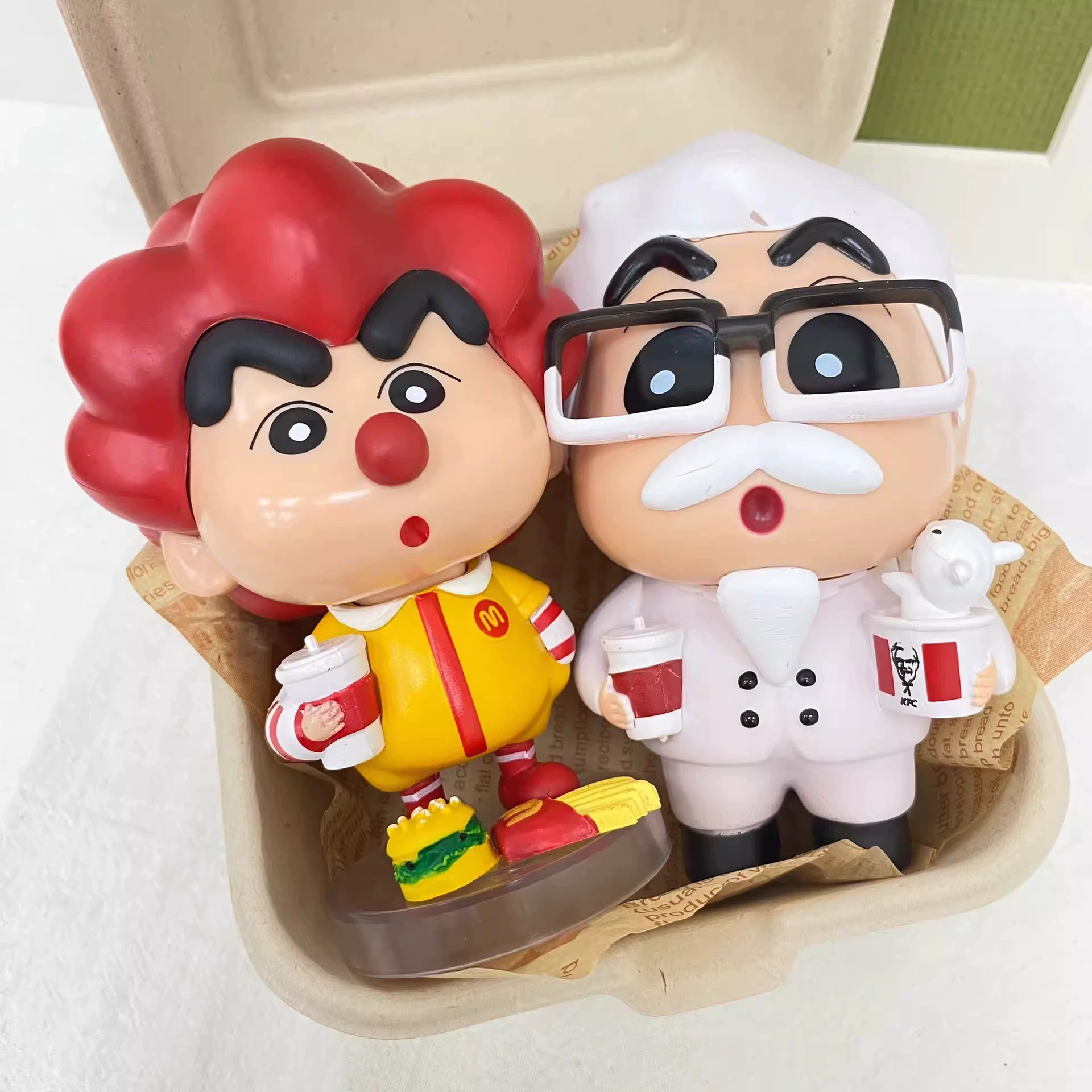 Большая модель фигурки Pill Crayon Shin-shirt GK McDonald's & KFC Shin-shirt, милая популярная в интернете игрушка
