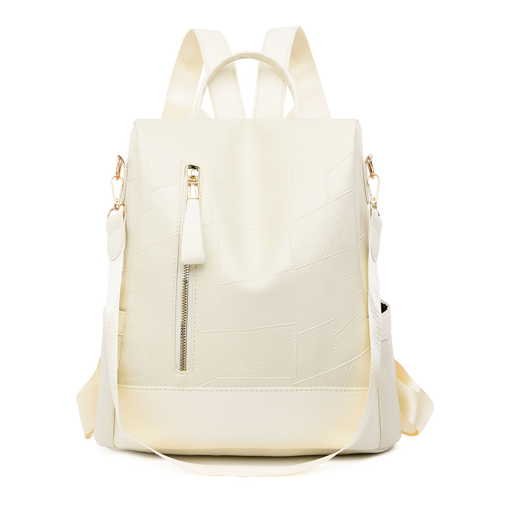 Transfronterizo al por mayor 2024 nuevo estilo salvaje simple mochila para mujer mochila de viaje de ocio antirrobo de gran capacidad