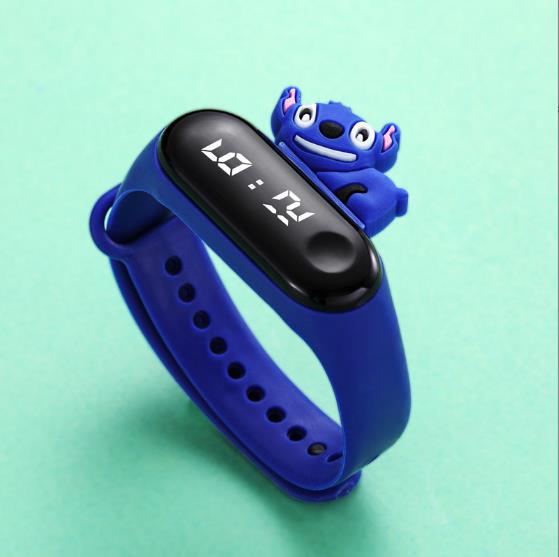 【Venta al por Mayor】Reloj Electrónico con Pulsera LED de Dibujos Animados para Niños, Reloj Digital Impermeable para Niños