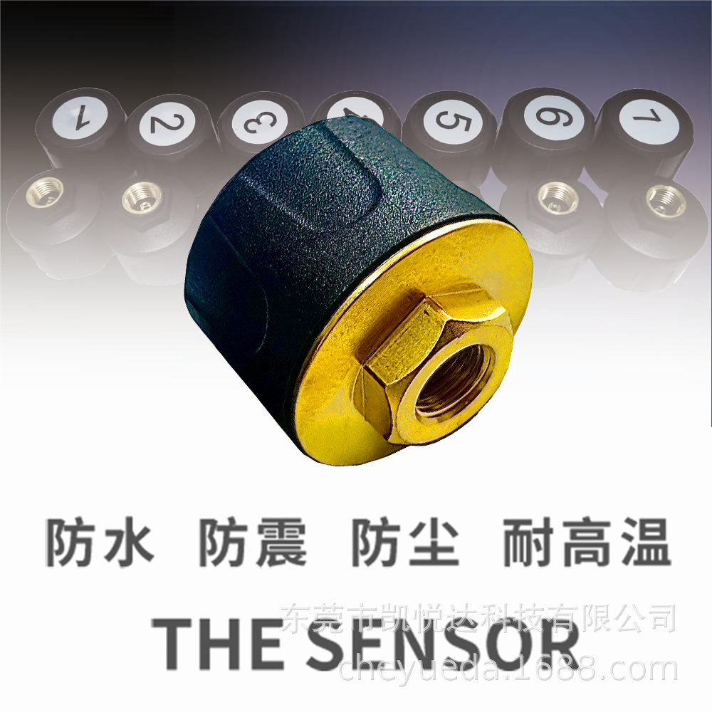Truck Tire Pressure Monitoring System Tire Pressure Detector 14-Wheel Dedicated Solar-Powered External Sensor Tire Pressure Digital Display