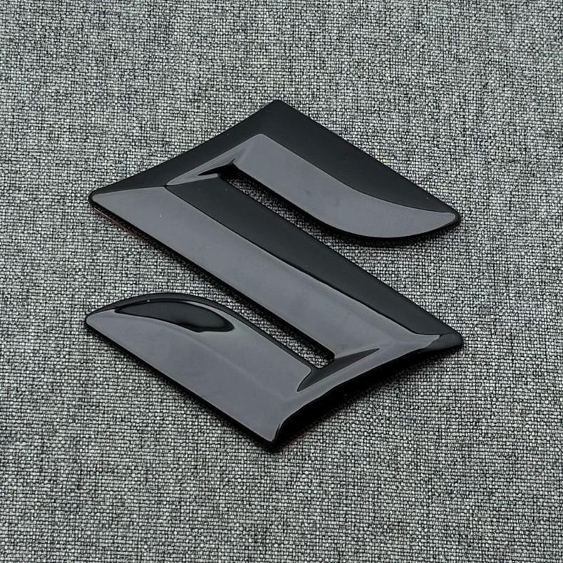 Suitable for Suzuki Swift Modification, Black Warrior Front and Rear Car Logos, Rear Trunk Logo Sticker, Front Grille Logo, Rear Logo