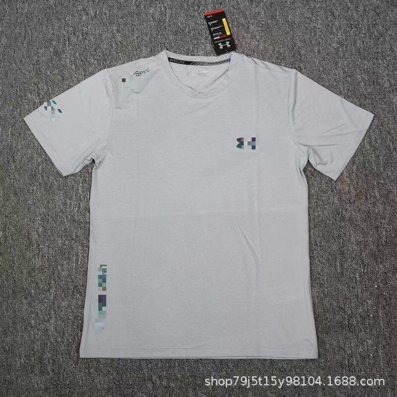 丸首速乾アイスシルク半袖Tシャツ メンズ 夏 スポーツ ランニング フィットネス ゆったり 通気性 トレーニングウェア 抗菌|undefined