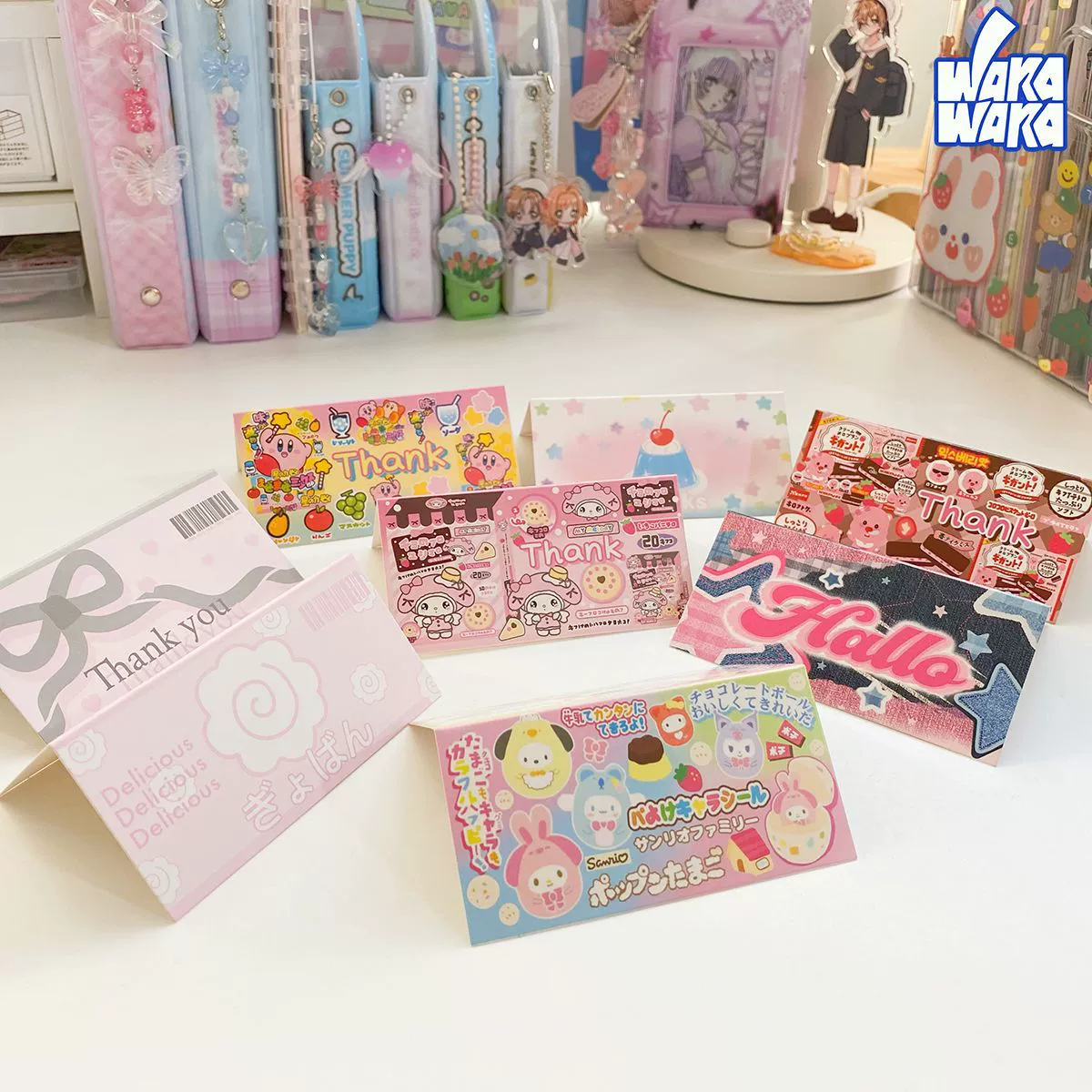 Cute pack, slime, postcard