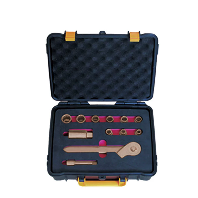 WEDO dimension explosion-proof 3/8" square 13-piece boxed sleeve BE101C beryllium bronze fire-free